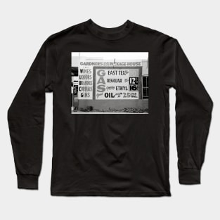 Discount Liquor & Gasoline, 1939. Vintage Photo Long Sleeve T-Shirt